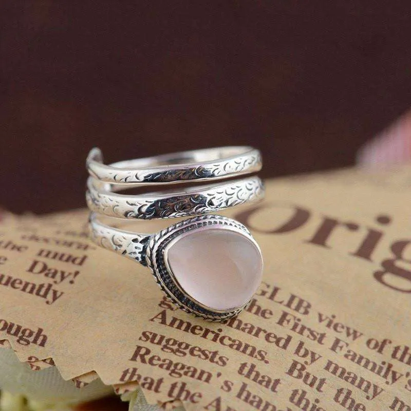 Thai Sterling Silver Moonstone Ring