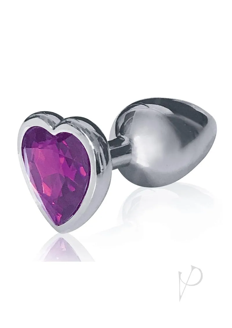 The 9 Silver Starter Heart Plug Violet