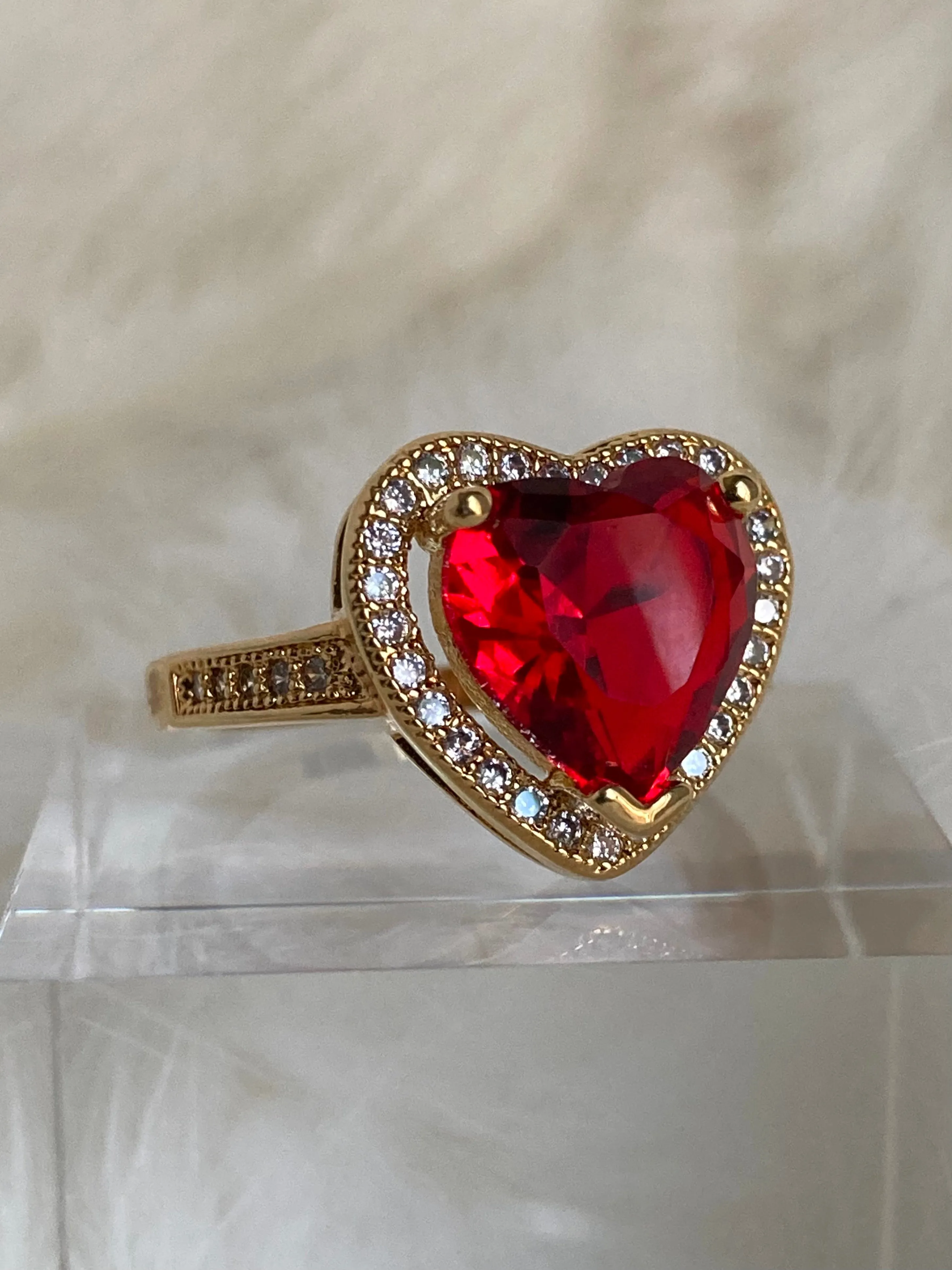 The Ruby Heart Ring