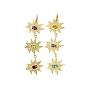 Triple Stellina Earrings