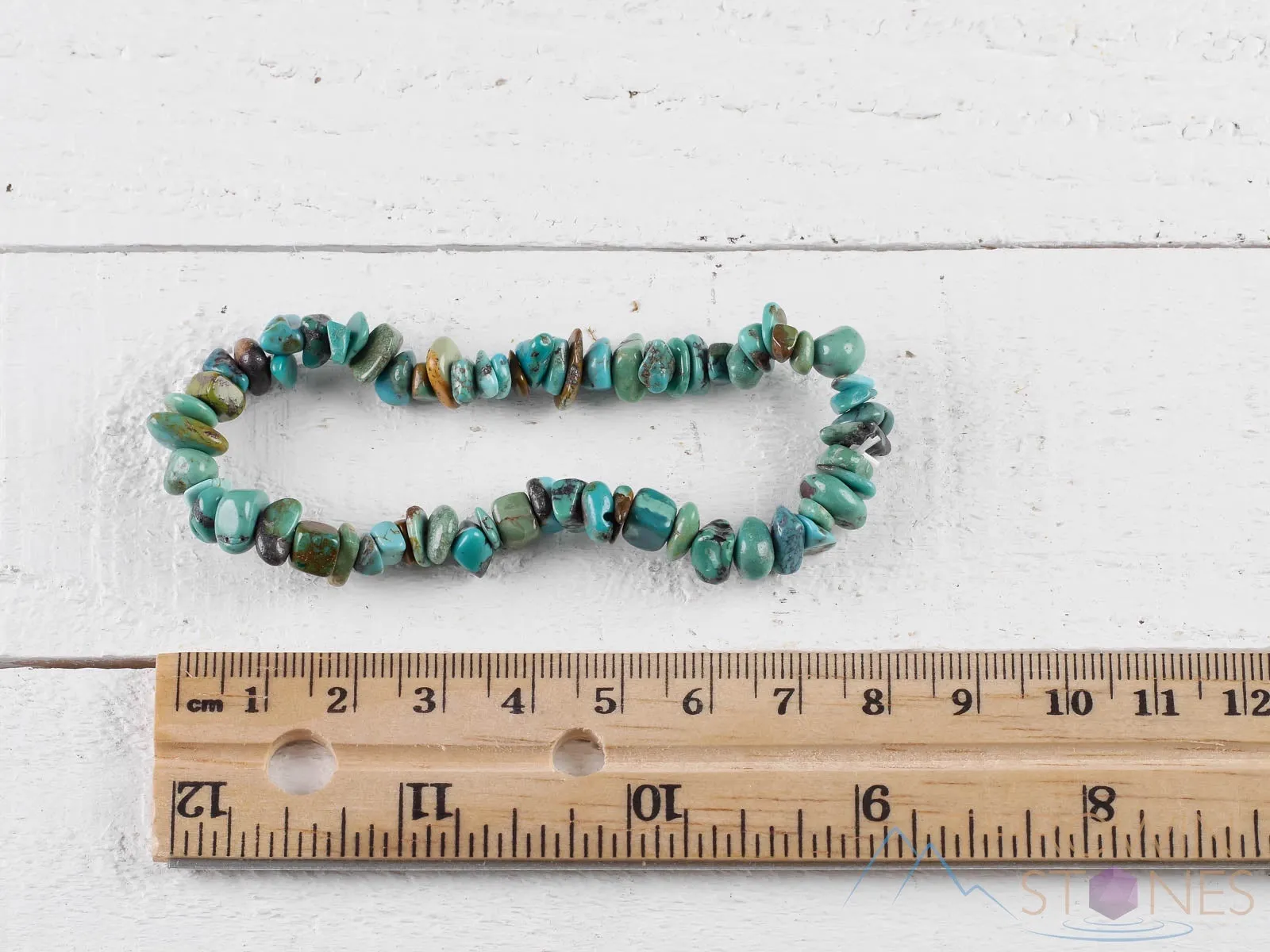 TURQUOISE Crystal Bracelet - Chip Beads - Beaded Bracelet, Handmade Jewelry, Healing Crystal Bracelet, E0726