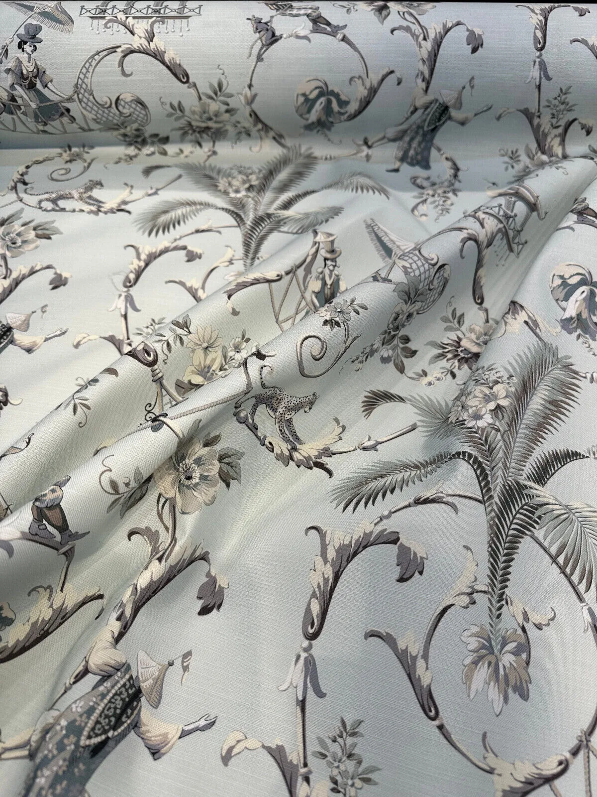 Waverly Mandarin Prose Moonstone Drapery Upholstery Fabric by the Yard