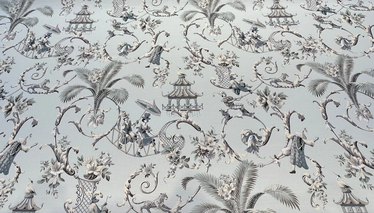 Waverly Mandarin Prose Moonstone Drapery Upholstery Fabric by the Yard