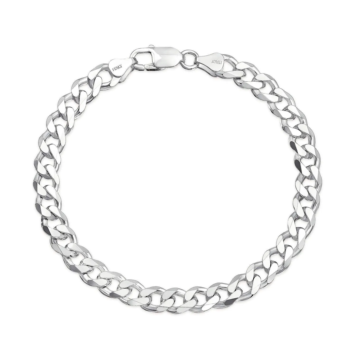 Yellow Chimes 925 Silver Bracelet for Men 925 Sterling Silver Hallmark and Certified Purity Silver Chain Bracelet for Men and Boys