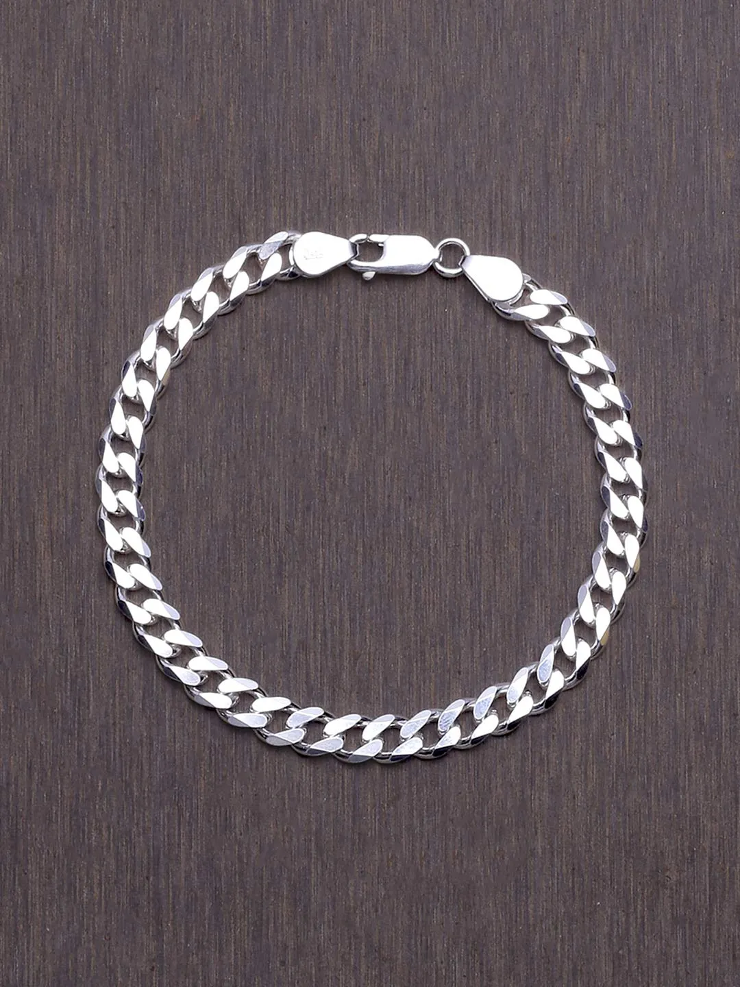 Yellow Chimes 925 Silver Bracelet for Men 925 Sterling Silver Hallmark and Certified Purity Silver Chain Bracelet for Men and Boys